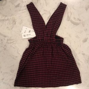 NWT Zara Girls Toddler Skirt Dress Plaid Sizes 18-24 months and 4-5 years